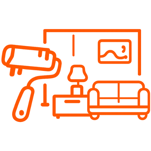 Interior painting pricing icon
