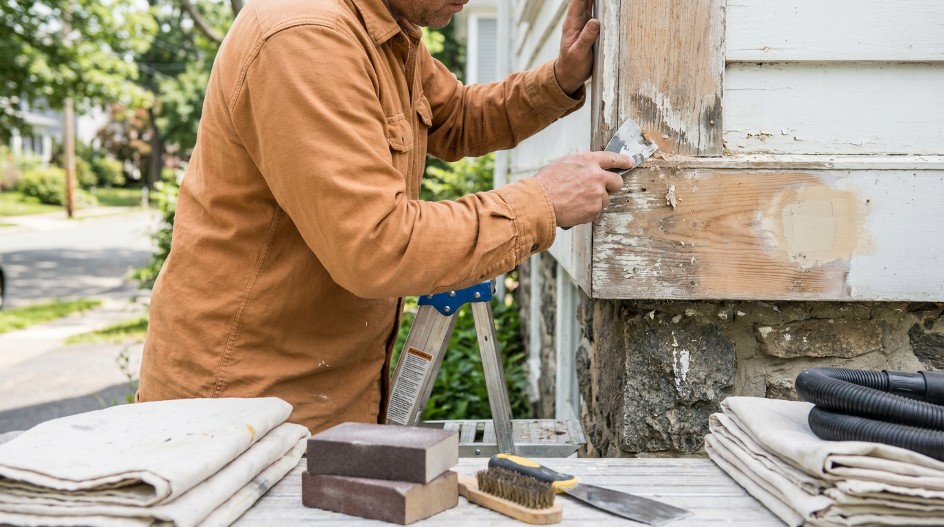 Painting preparation explaining price differences between house painting estimates