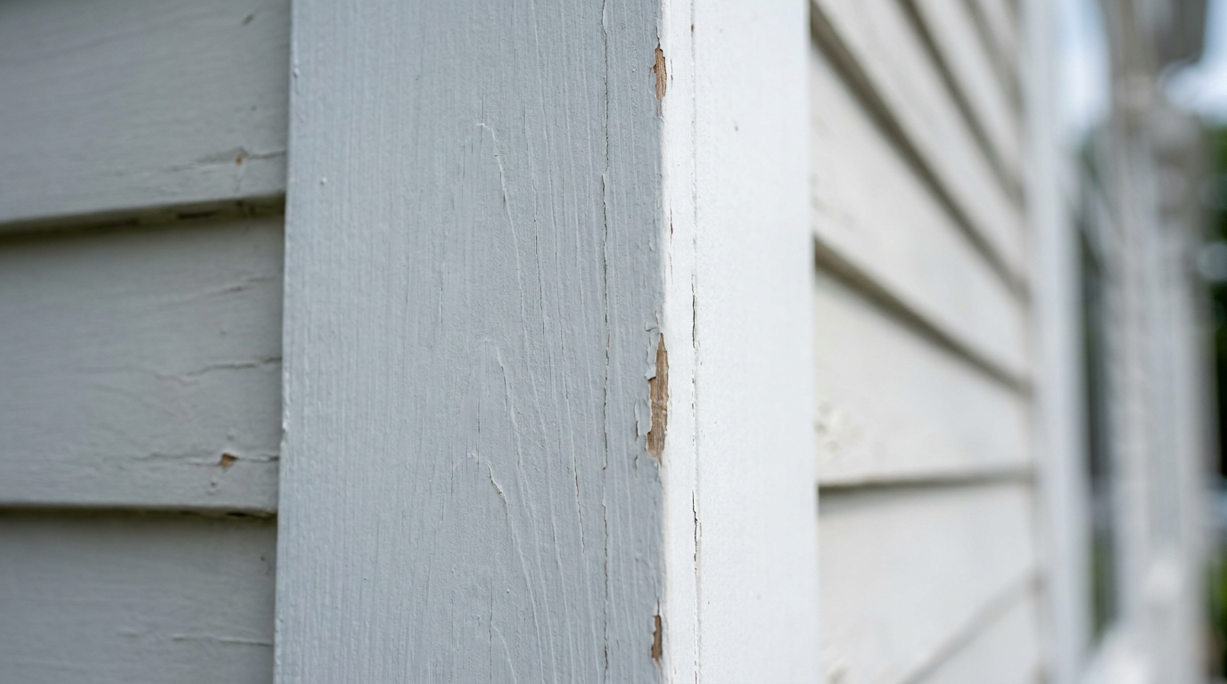 Trim Repair Before Exterior Painting Exterior trim repair detail before repainting a Connecticut home